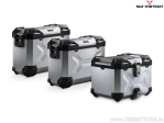 Set TRAX ADV argintiu (topcase +2x sidecase + suporti PRO + ADV-RACK coborat) - 150.0L - BMW R 1200 GS LC Adv/1250 GS- SW-Motech