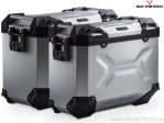 Set cutii laterale (sidecase) TRAX ADV L/M aluminiu argintiu si suporti PRO - 82.0L - BMW R 1200 GS / R 1250 GS - SW-Motech