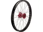 Roata fata completă SX-1 21x1.6 - negru/rosu - anodizată - HONDA CR 125 R / CR 250 R / CRF 450 R / CRF 450 X - Moose