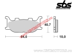 Placute frana fata - SBS 128MS (metalice / sinterizate) - (SBS)