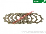 Kit placute ambreiaj (textolit) - Aprilia AF1 125 / Classic 125 / MX 125 / Red Rose 125 / RS 125 /RX 125 / SX 125 - Lucas