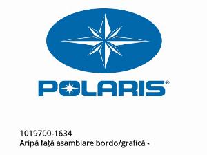 Élément garde-boue avant bordeaux/grfx - 1019700-1634 - Polaris