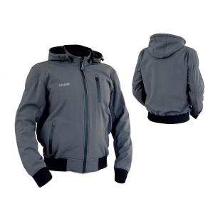 Ανδρικό μπουφάν μοτοσικλέτας Unik Racing μοντέλο Softshell SF-01 χρώμα: γκρι - Γκρ�