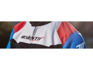 Ανδρικό μπουφάν Racing καλοκαίρι μοντέλο Seventy SD-JR48 χρώμα: μαύρο/κόκκινο/μ�