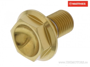 Βίδα άξονα Pro Bolt M14 x 1.50 x 22 mm από ανοξείδωτο ατσάλι A4 χρυσαφί - JM