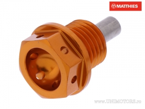 Βίδα αποστράγγισης λαδιού με μαγνήτη JMP M14 x 1.50 x 12 mm αλουμινίου πορτοκα�