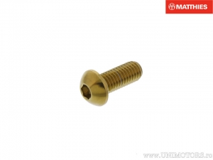 Βίδα δίσκου φρένου M8 x 1.25 x 20 mm ανοξείδωτη A4 χρυσή - BMW C1 125 / C1 125 ABS / Ducati 1098 
