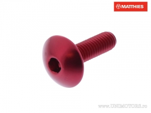 Βίδα καπάκι βόμβας Pro Bolt M6 x 1.00 x 20 χιλιοστά αλουμινίου κόκκινη - JM