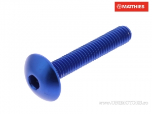 Βίδα καπάκι βόμβα Pro Bolt M6 x 1.00 x 35 mm αλουμίνιο μπλε - JM