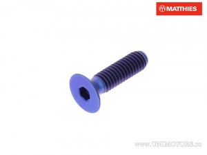 Βίδα καπάκι εμβολοκατάστασης Pro Bolt M4 x 0.70 x 15 mm τιτάνιο μπλε - JM