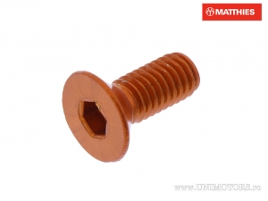 Βίδα καπάκι ενσωματωμένη εξάγωνη Pro Bolt M5 x 0,80 x 15 χιλ. αλουμινίου πορτοκ�