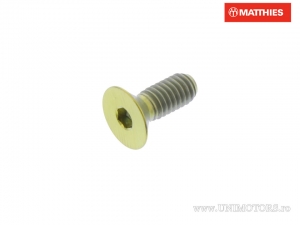 Βίδα καπάκι ενσωματωμένη Pro Bolt M4 x 0,70 x 10 mm τιτάνιο χρυσό - JM