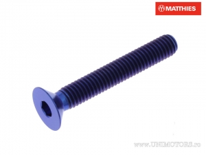 Βίδα καπάκι ενσωματωμένη Pro Bolt M6 x 1.00 x 40 mm τιτάνιο μπλε - JM