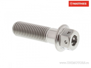 Βίδα καπάκι εξάγωνη διπλή Pro Bolt M10 x 1.25 x 35 mm τιτάνιο Racing ασημί - JM
