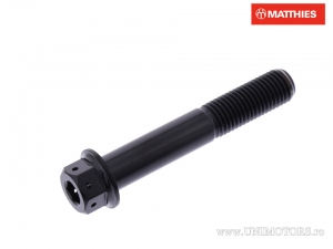 Βίδα καπάκι εξάγωνη διπλή Pro Bolt M10 x 1.25 x 60 mm τιτάνιο Racing μαύρο - JM