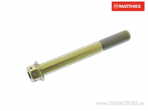 Βίδα καπάκι εξάγωνη διπλή Pro Bolt M10 x 1.25 x 80 mm τιτάνιο αγώνας χρυσό - JM
