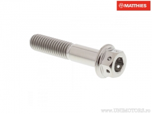 Βίδα καπάκι εξάγωνη διπλή Pro Bolt M8 x 1.25 x 40 mm τιτάνιο ασημί - Honda CLR 125 Cityfly / T