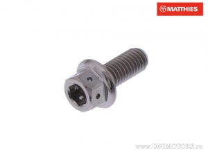 Βίδα καπάκι εξάγωνη Pro Bolt M5 x 0,80 x 12 χιλ. τιτάνιο Racing grip - JM