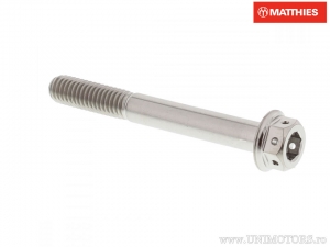Βίδα καπάκι εξάγωνη Pro Bolt M6 x 1.00 x 50 χιλ. τιτάνιο αγώνων ασημί - JM