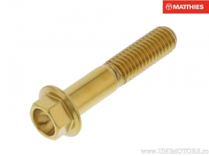Βίδα καπάκι εξάγωνη Pro Bolt M8 x 1.25 x 40 mm από ανοξείδωτο ατσάλι A4 χρυσή - Triumph