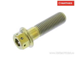 Βίδα καπάκι εξαγώνιος διπλή Pro Bolt M10 x 1.25 x 35 χιλ. τιτάνιο αγωνιστική χρυ�