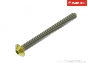 Βίδα καπάκι καμπάνας Pro Bolt M4 x 0.70 x 40 mm τιτάνιο χρυσό - JM