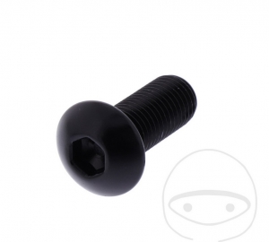 Βίδα καπάκι καμπυλωτή Pro Bolt M10 x 1.25 x 25 mm αλουμίνιο μαύρο - JM