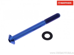 Βίδα καπάκι καμπυλωτή Pro Bolt M8 x 1.25 x 85 mm τιτάνιο μπλε - JM