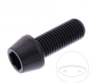 Βίδα καπάκι κυκλική κωνική Pro Bolt M10 x 1.25 x 25 mm ανοξείδωτο ατσάλι A4 μαύρο - 
