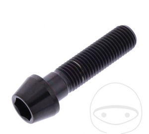 Βίδα καπάκι κυκλική κωνική Pro Bolt M10 x 1.25 x 40 χιλ. ανοξείδωτο ατσάλι A4 μαύρ