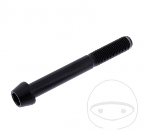 Βίδα καπάκι κυκλική κωνική Pro Bolt M10 x 1.25 x 80 mm ανοξείδωτο ατσάλι A4 μαύρο - 