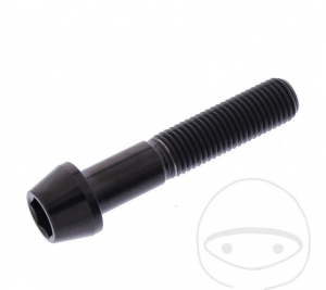 Βίδα καπάκι κωνική Pro Bolt M10 x 1.25 x 50 mm ανοξείδωτο ατσάλι A4 μαύρο - JM