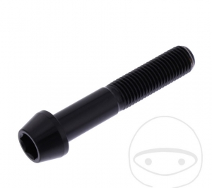 Βίδα καπάκι κωνική Pro Bolt M10 x 1.25 x 55 mm ανοξείδωτο ατσάλι A4 μαύρο - JM