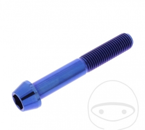 Βίδα καπάκι κωνική Pro Bolt M10 x 1.25 x 65 mm ανοξείδωτο ατσάλι A4 μπλε - JM