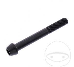 Βίδα καπάκι κωνική Pro Bolt M10 x 1.25 x 80 mm ανοξείδωτο ατσάλι A4 μαύρο - JM