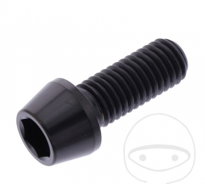 Βίδα καπάκι κωνική Pro Bolt M10 x 1.50 x 25 mm ανοξείδωτο A4 μαύρο - JM