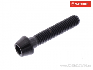 Βίδα καπάκι κωνική Pro Bolt M5 x 0.80 x 25 mm τιτάνιο μαύρο - JM