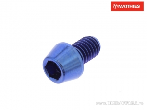 Βίδα καπάκι κωνική Pro Bolt M5 x 0,80 x 8 mm τιτάνιο μπλε - JM