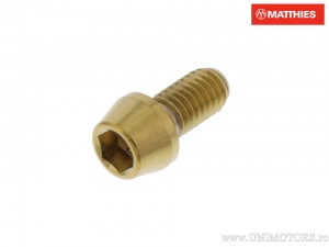 Βίδα καπάκι κωνική Pro Bolt M6 x 1.00 x 12 χιλ. ανοξείδωτο ατσάλι A4 χρυσό - JM