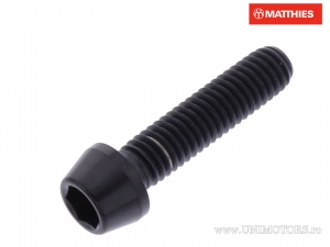 Βίδα καπάκι κωνική Pro Bolt M6 x 1.00 x 25 mm τιτάνιο μαύρο - JM