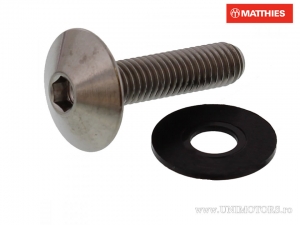 Βίδα καπάκι κωνική Pro Bolt M6 x 1.00 x 25 mm τιτάνιο - JM