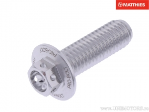 Βίδα καπάκι με εξάγωνο Pro Bolt M8 x 1.25 x 25 mm αλουμινίου ασημί για αγωνιστικά