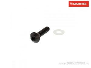 Βίδα καπάκι μπομπίνας Pro Bolt M6 x 1.00 x 30 mm ανοξείδωτο ατσάλι A4 μαύρο - JM