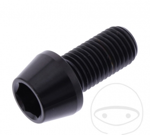 Βίδα καπάκι στρογγυλή κωνική Pro Bolt M10 x 1.25 x 20 mm ανοξείδωτο ατσάλι A4 μαύρ�