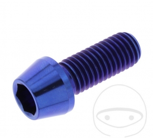 Βίδα καπάκι στρογγυλή κωνική Pro Bolt M10 x 1.50 x 25 mm ανοξείδωτο ατσάλι A4 μπλε 