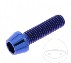 Βίδα καπάκι στρογγυλή κωνική Pro Bolt M10 x 1.50 x 35 mm ανοξείδωτο ατσάλι A4 μπλε 
