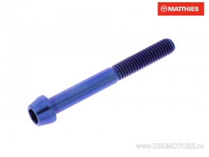 Βίδα καπάκι στρογγυλή κωνική Pro Bolt M6 x 1.00 x 50 χιλ. τιτάνιο μπλε - JM