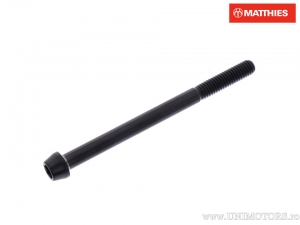 Βίδα καπάκι στρογγυλή κωνική Pro Bolt M6 x 1.00 x 80 mm τιτάνιο μαύρο - JM