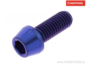 Βίδα καπάκι στρογγυλή κωνική Pro Bolt M8 x 1.25 x 20 χιλ. τιτάνιο μπλε - JM