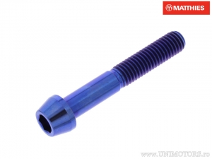 Βίδα καπάκι στρογγυλή κωνική Pro Bolt M8 x 1.25 x 40 mm τιτάνιο μπλε - JM